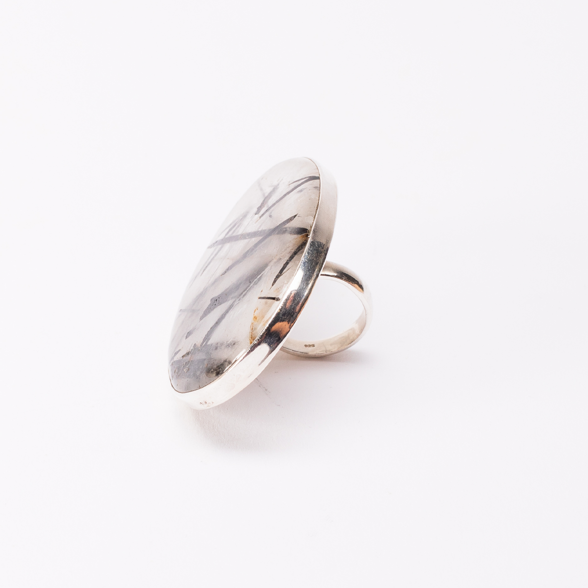 Kerryn-Leigh Designs 925 Sterling Silver Tourmalined Quartz Ring