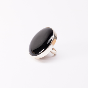 Kerryn-Leigh Designs 925 Sterling Silver Black Agate Ring