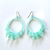 Kate Rohde Large Crystal Hoop Earrings - Blue