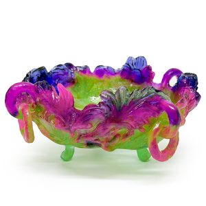 Kate Rohde Chrysanthemum Bowl - Green/Grape