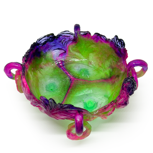 Kate Rohde Chrysanthemum Bowl - Green/Grape