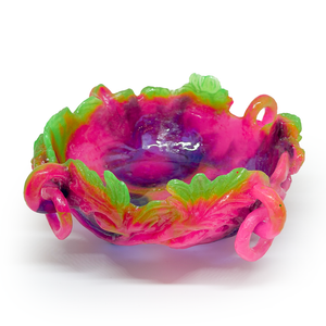 Kate Rohde Chrysanthemum Bowl - Green/Pink/Purple