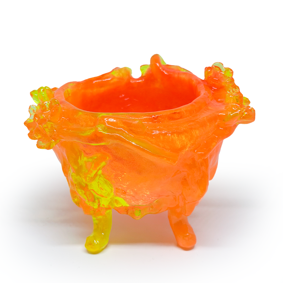 Kate Rohde Small Paw Bowl - Orange/Yellow