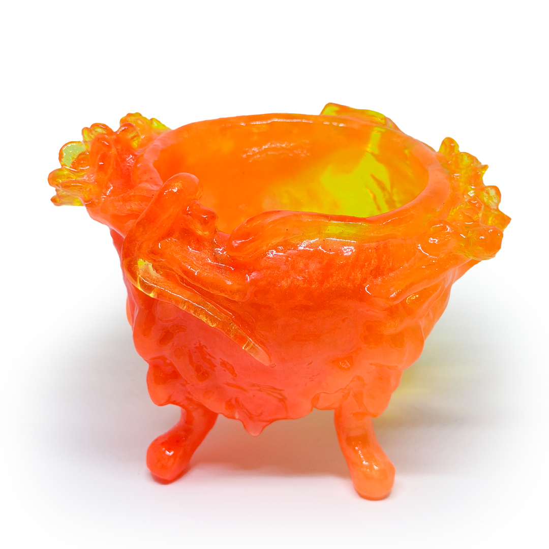 Kate Rohde Small Paw Bowl - Orange/Yellow