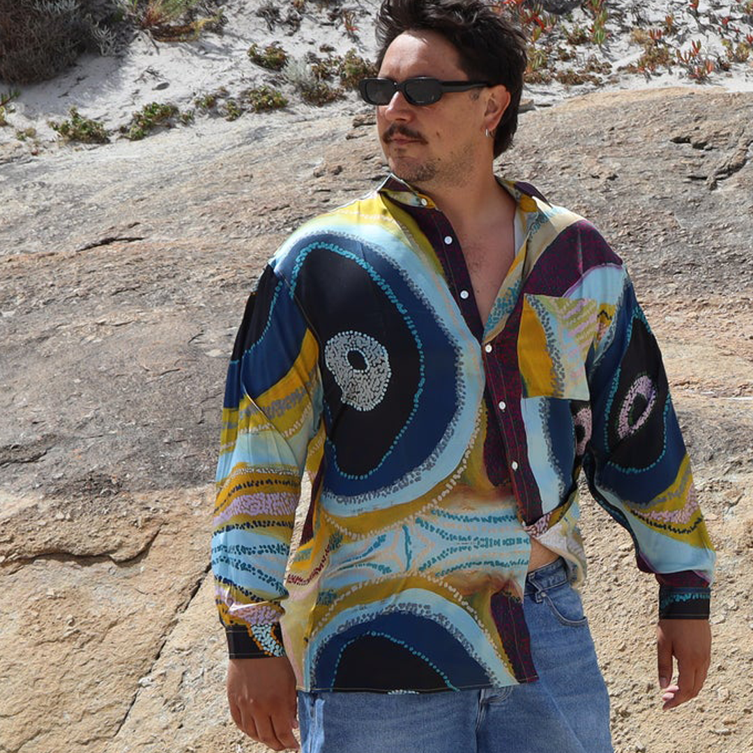 Corban 'Bamba' Clause Williams Kaalpa Silk Shirt - Blue