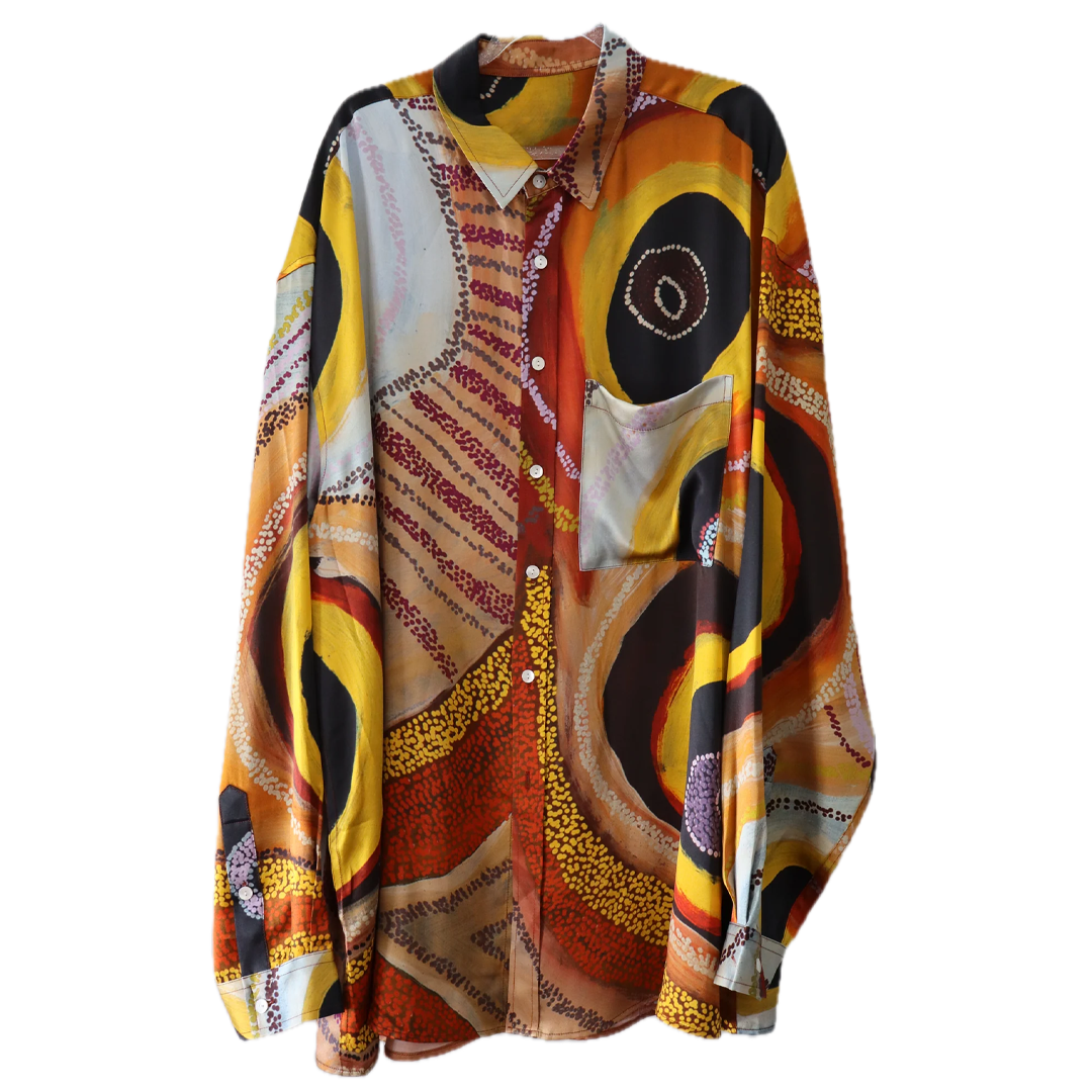 Corban 'Bamba' Clause Williams Kaalpa Silk Shirt - Red