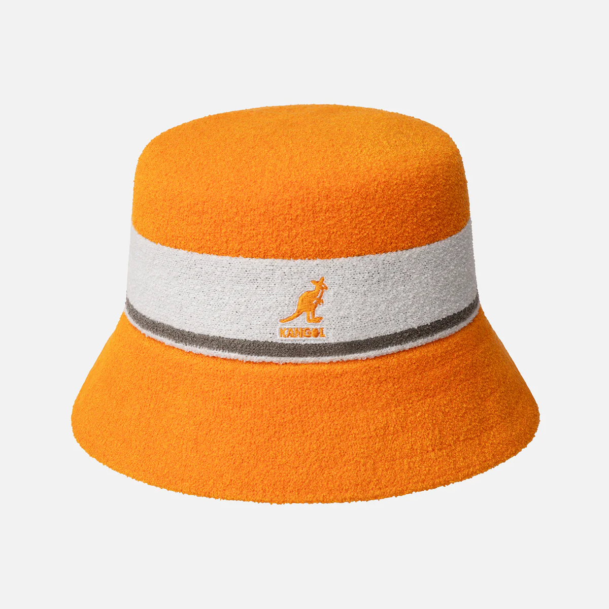 Kangol Bermuda Stripe Bucket Hat - Electric Kumquat