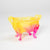Kate Rohde Medium Paw Bowl - Pink/Yellow