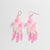 Kate Rohde Teardrop Frill Earrings - Pink