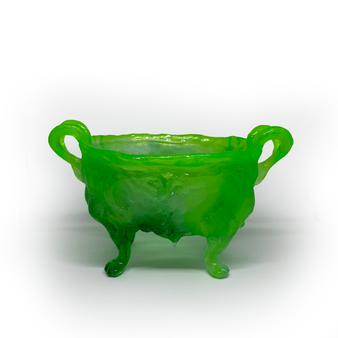 Kate Rohde Medium Paw Bowl - Green/Lime
