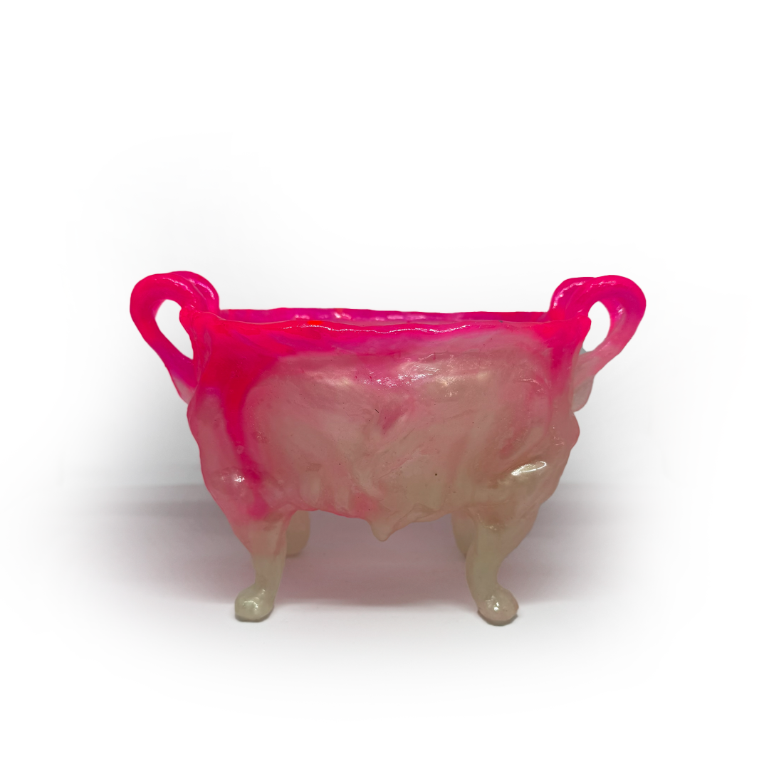 Kate Rohde Medium Paw Bowl - Peaches/Cream