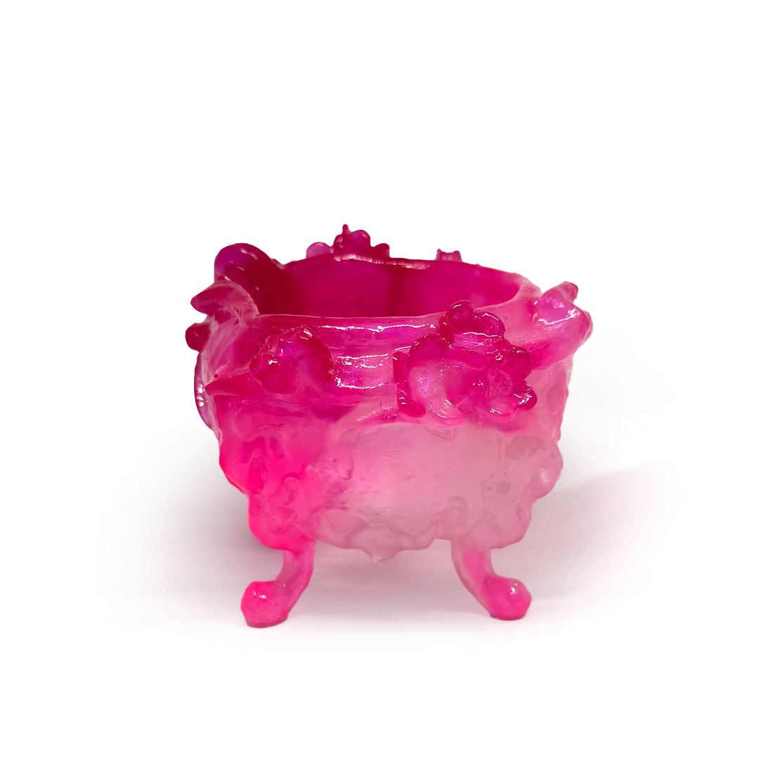 Kate Rohde Small Paw Bowl - Fuschia/Pink