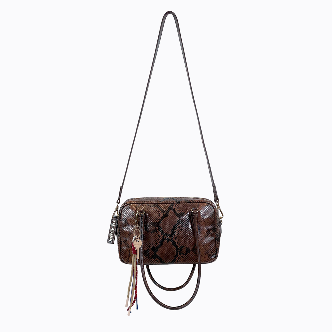 Poppy Lissiman Le Tid Mini Trunk Bag - Choc
