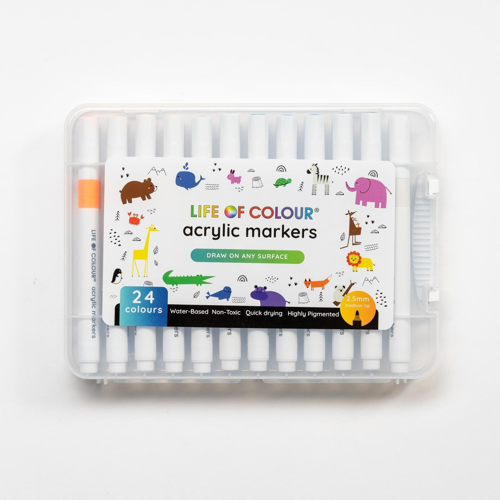 Acrylic Markers - Set of 24 - Life of Colour