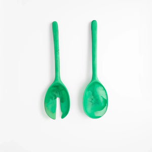 Dinosaur Designs Long Stone Servers - Leaf (Pair)