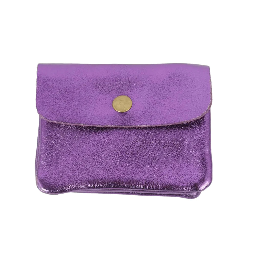 Maison Fanli Coin Purse - Metallic Purple