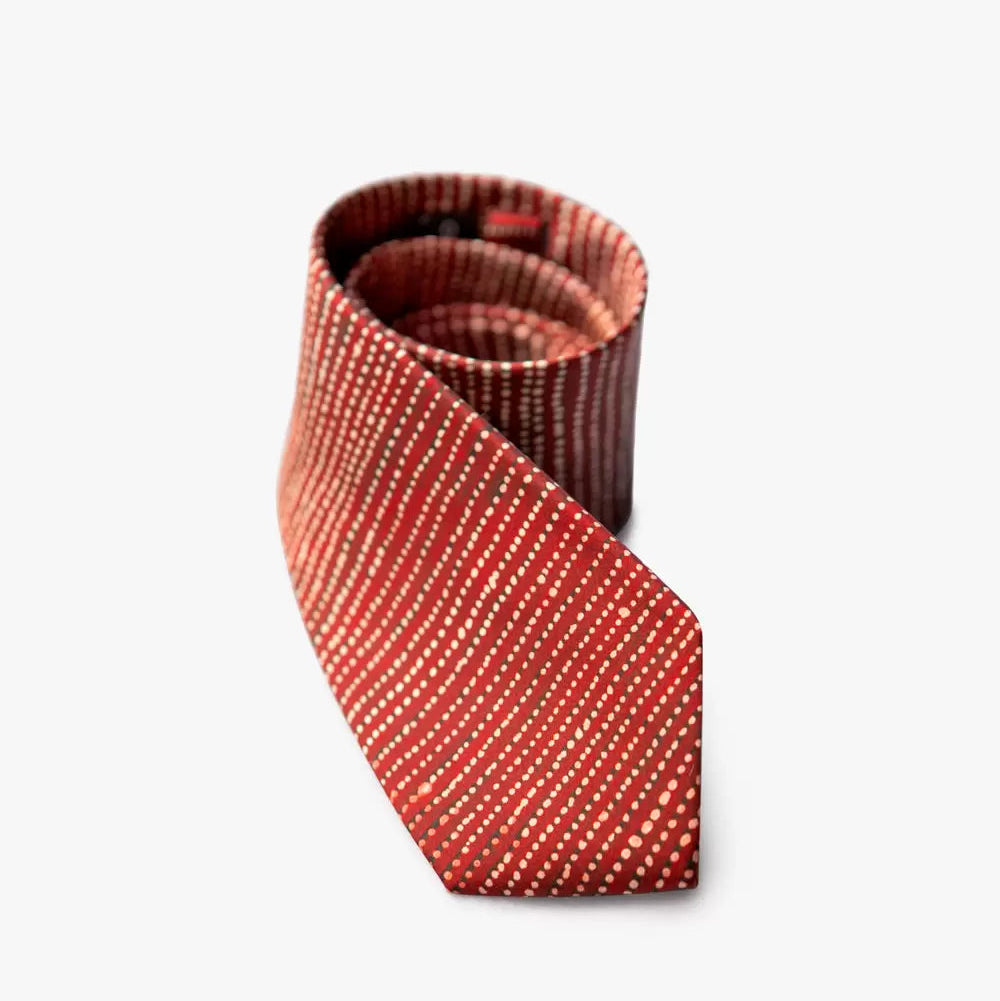 One of Twelve Hail at Kaakurutintjinya Tie - Willy Tjungurrayi