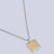 Miro Miro Sigil Box Necklace Silver with Gold Ridge