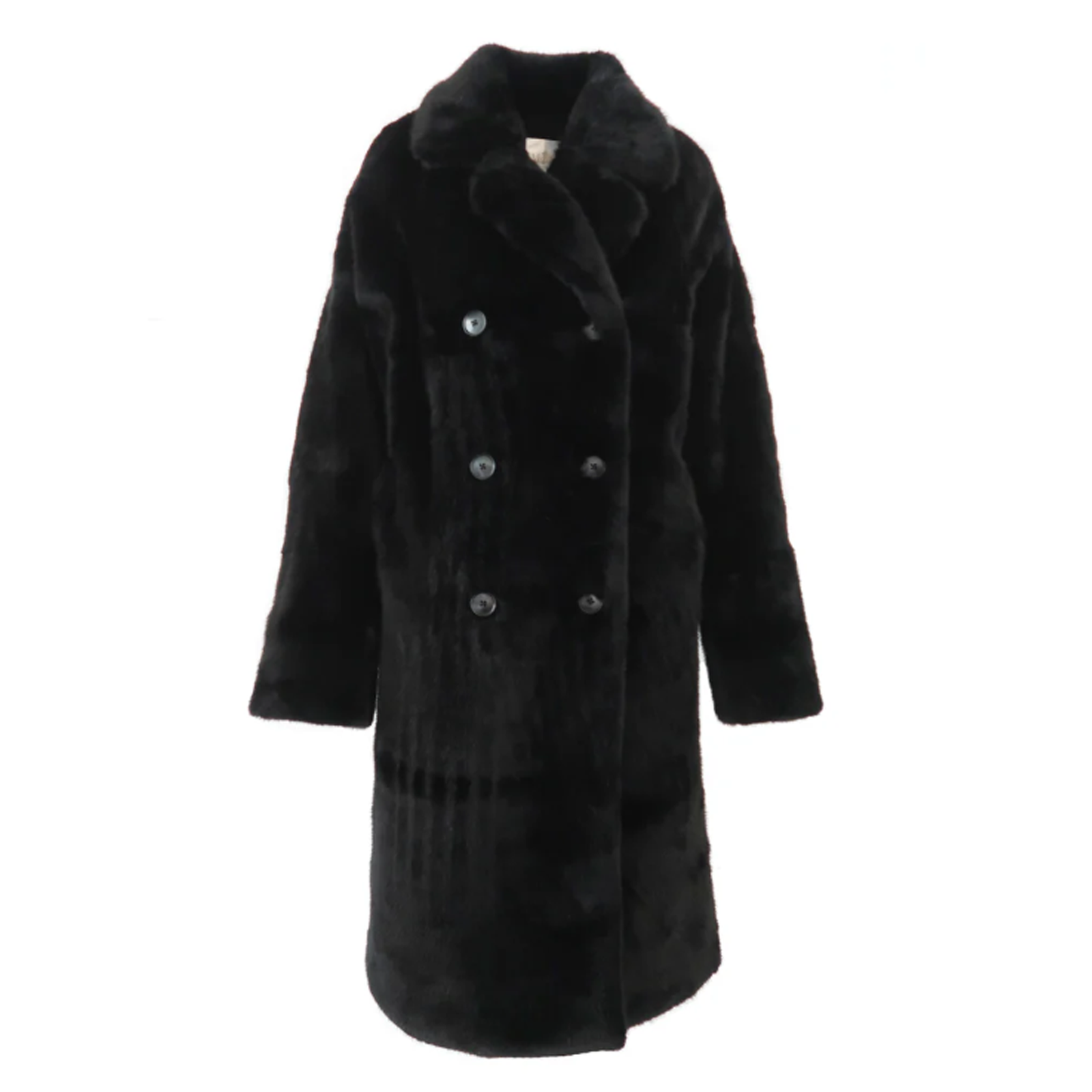Mode & Affaire Willow Faux Fur Coat - Noir