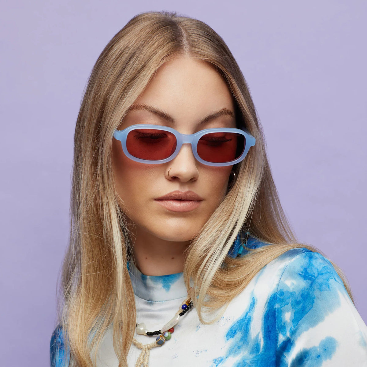 Poppy Lissiman Monty Sunglasses - Periwinkle