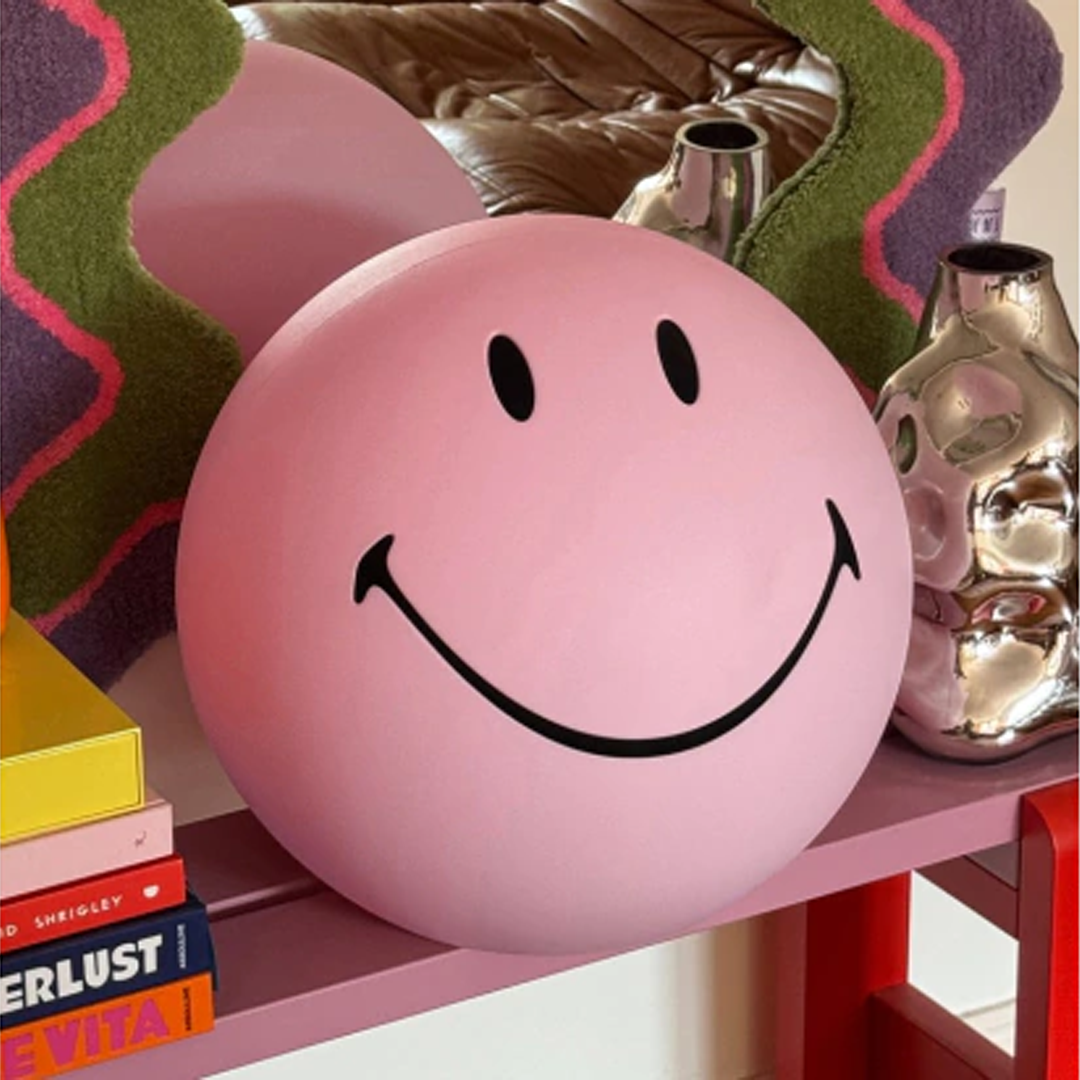 Mr Maria Smiley XL Lamp - Pink