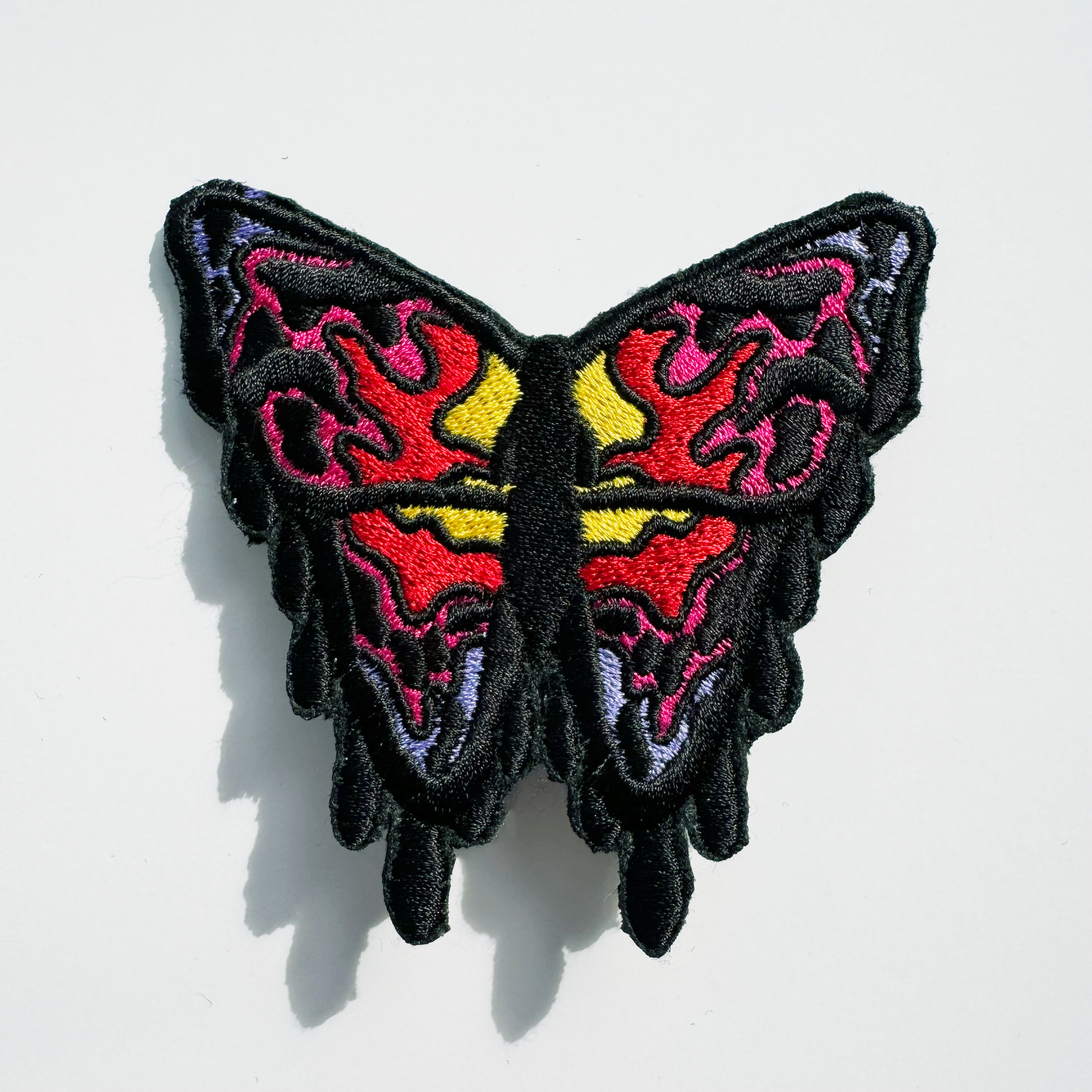 AGWA x NMTafe Embroidered Brooch Fire Butterfly
