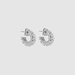 Justine Clenquet Nina Small Earrings - Palladium