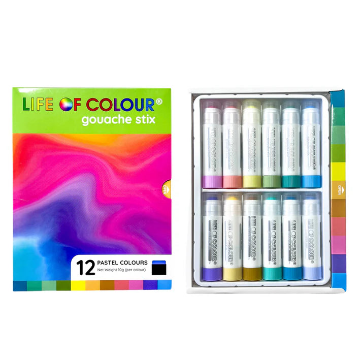 Life of Colour Gouache Stix - Pastel
