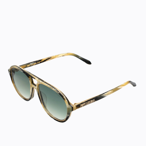 Poppy Lissiman Koenji Sunglasses - Horn/Green Gradient