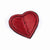 Parisian Cool Heart Brooch - Red