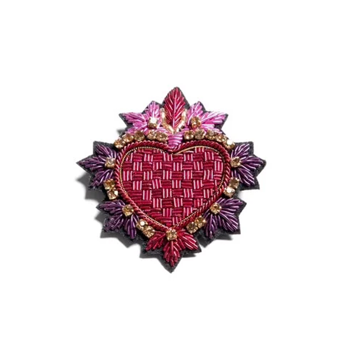 Parisian Cool Ex Voto Brooch - Fuchsia