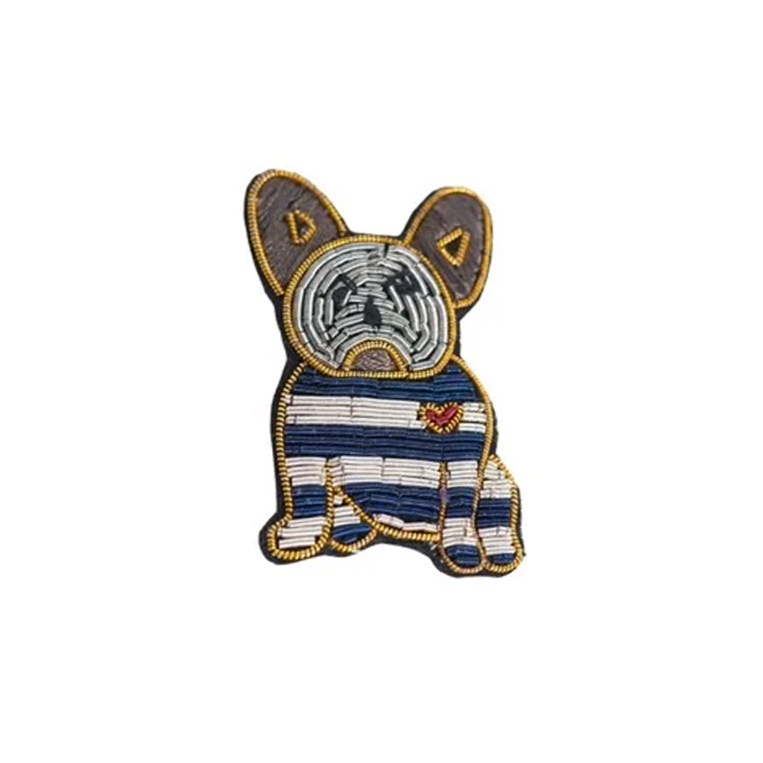 Parisian Cool French Bulldog Brooch