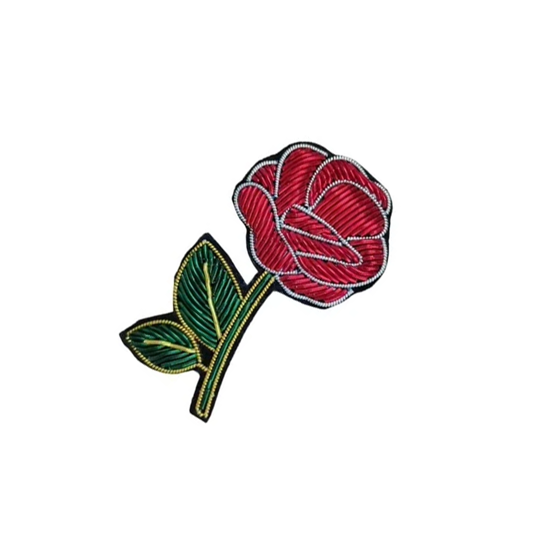 Parisian Cool Rose Brooch - Red