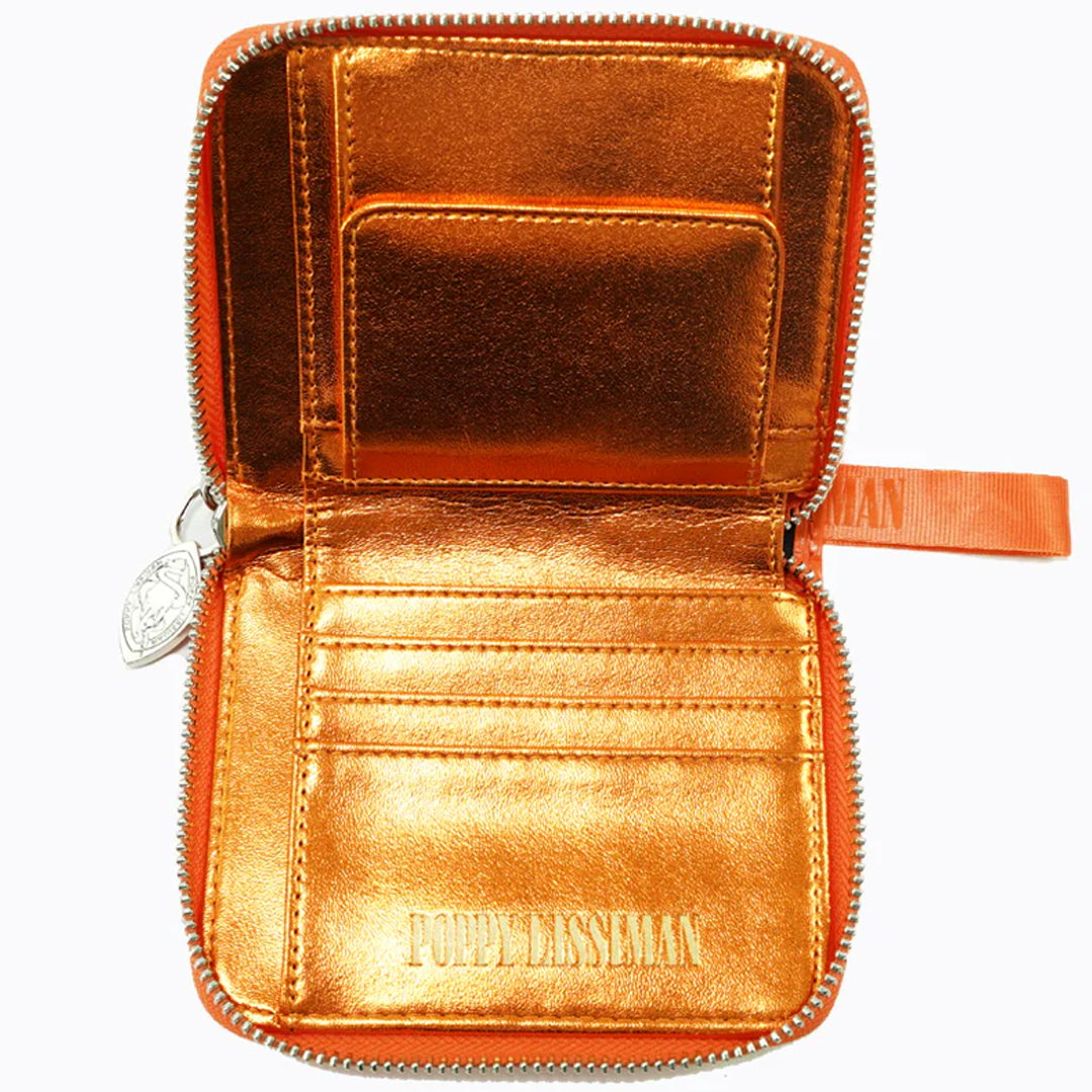 Poppy Lissiman Croc Wallet - Mandarin