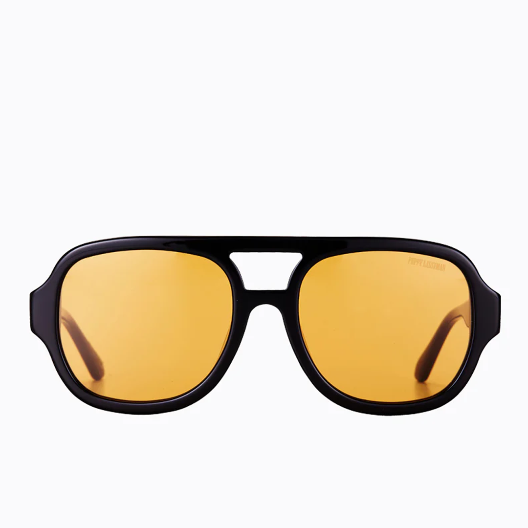 Poppy Lissiman JimBob Sunglasses - Black/Yellow