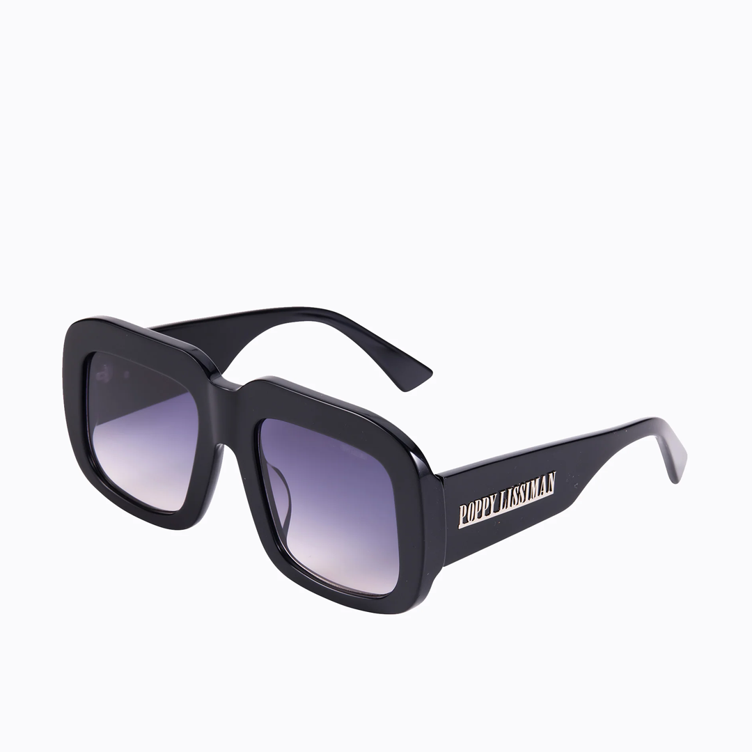 Poppy Lissiman Niro Sunglasses - Black/Black Gradient