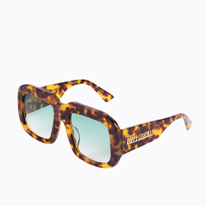 Poppy Lissiman Niro Sunglasses - Torti/Green Gradient