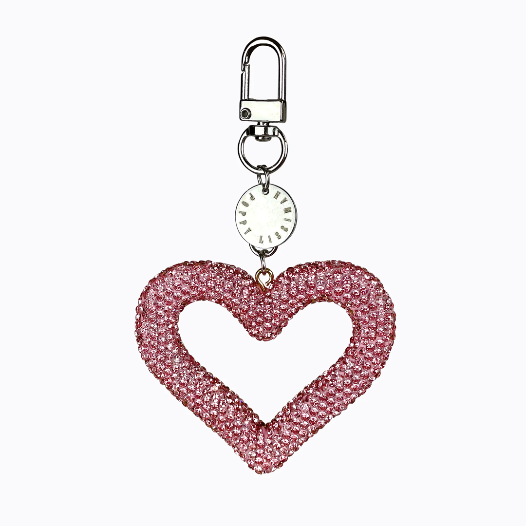 Poppy Lissiman Rhinestone Heart Keychain