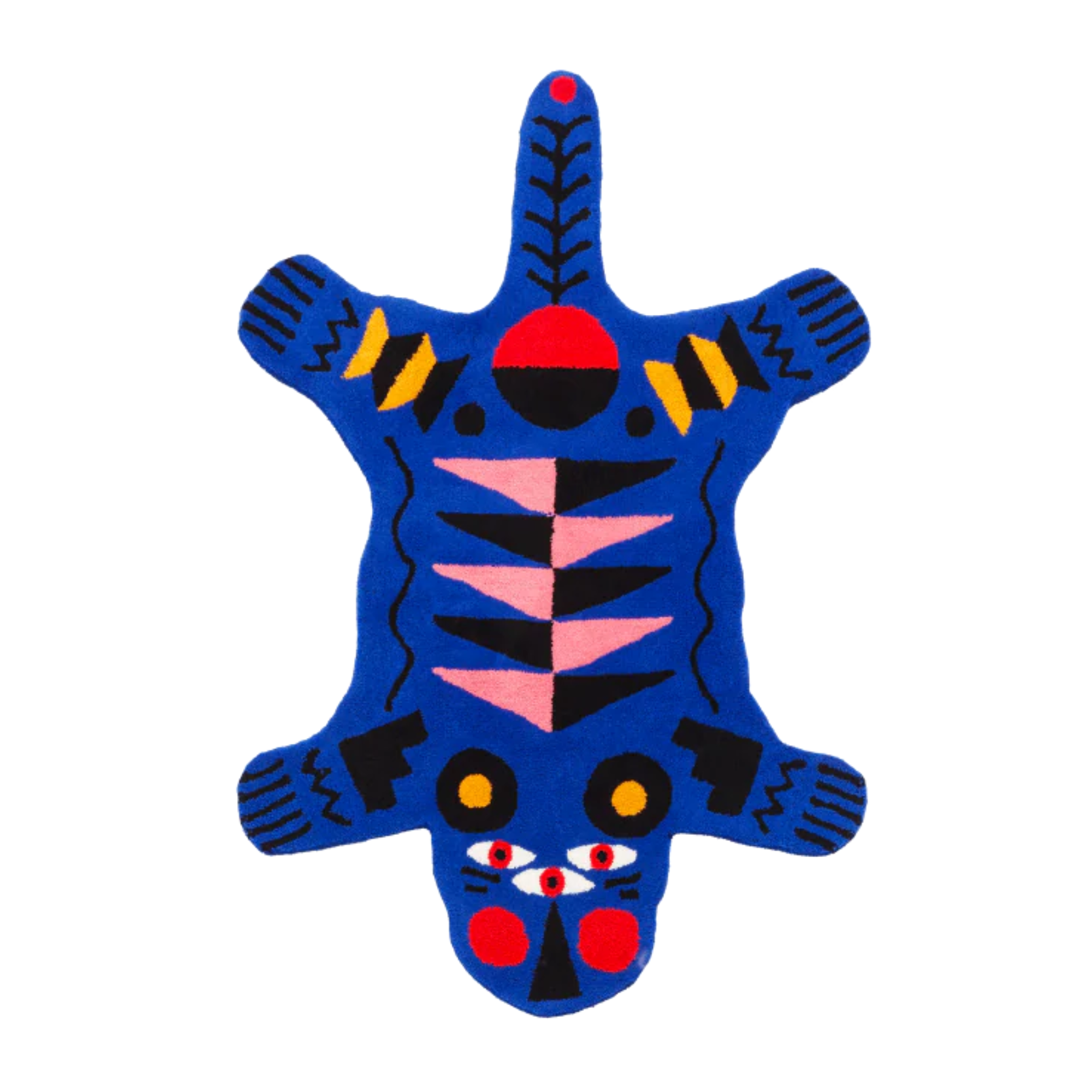 Qeeboo Carpet Oggian - Blue Panther - M