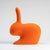 Qeeboo Rabbit Chair Baby Velvet Finish - Orange