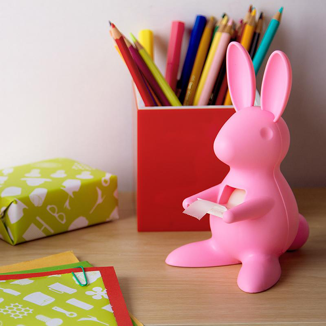 Qualy Desk Bunny Tape Dispenser - Pink