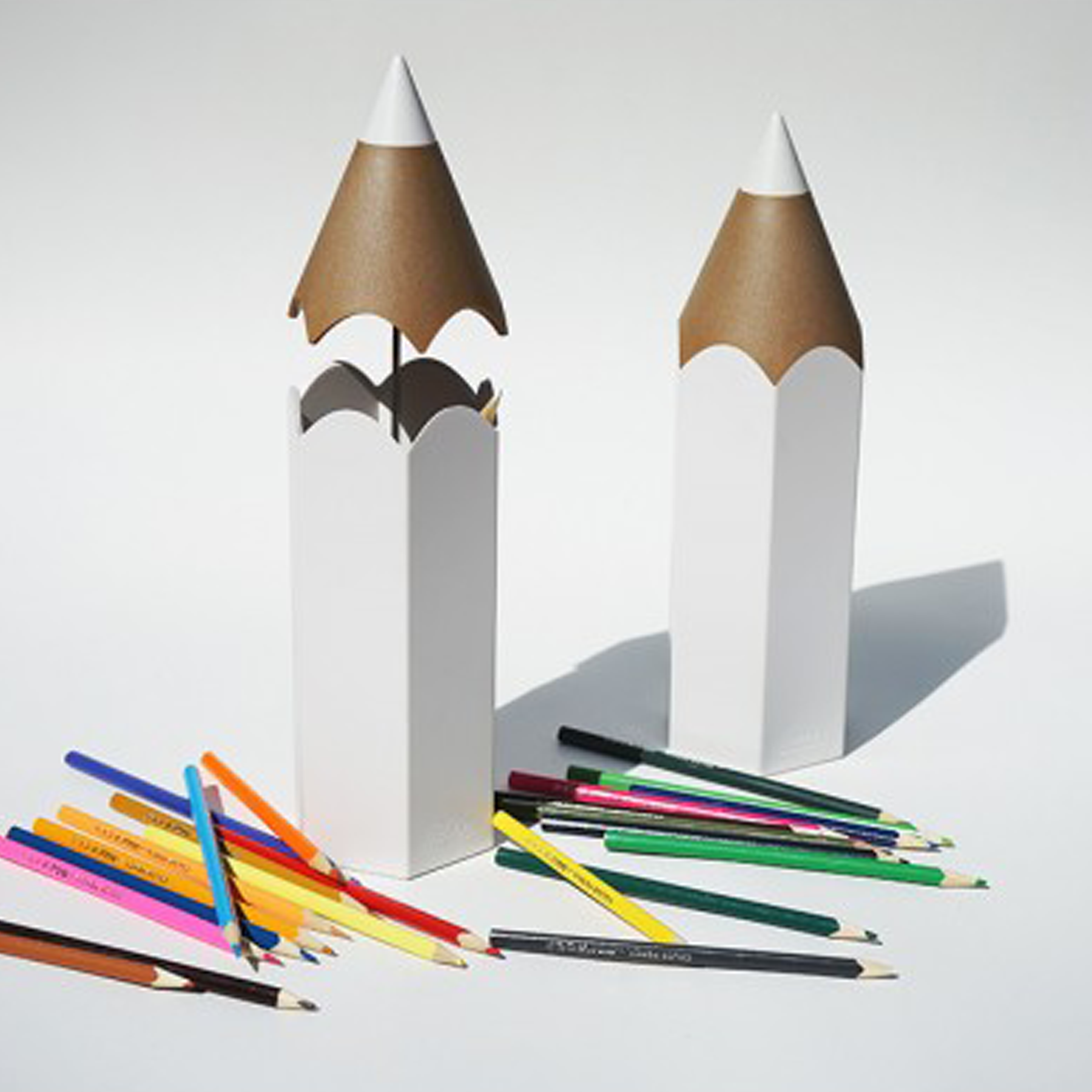 Qualy Dinsor Stationary Holder - White