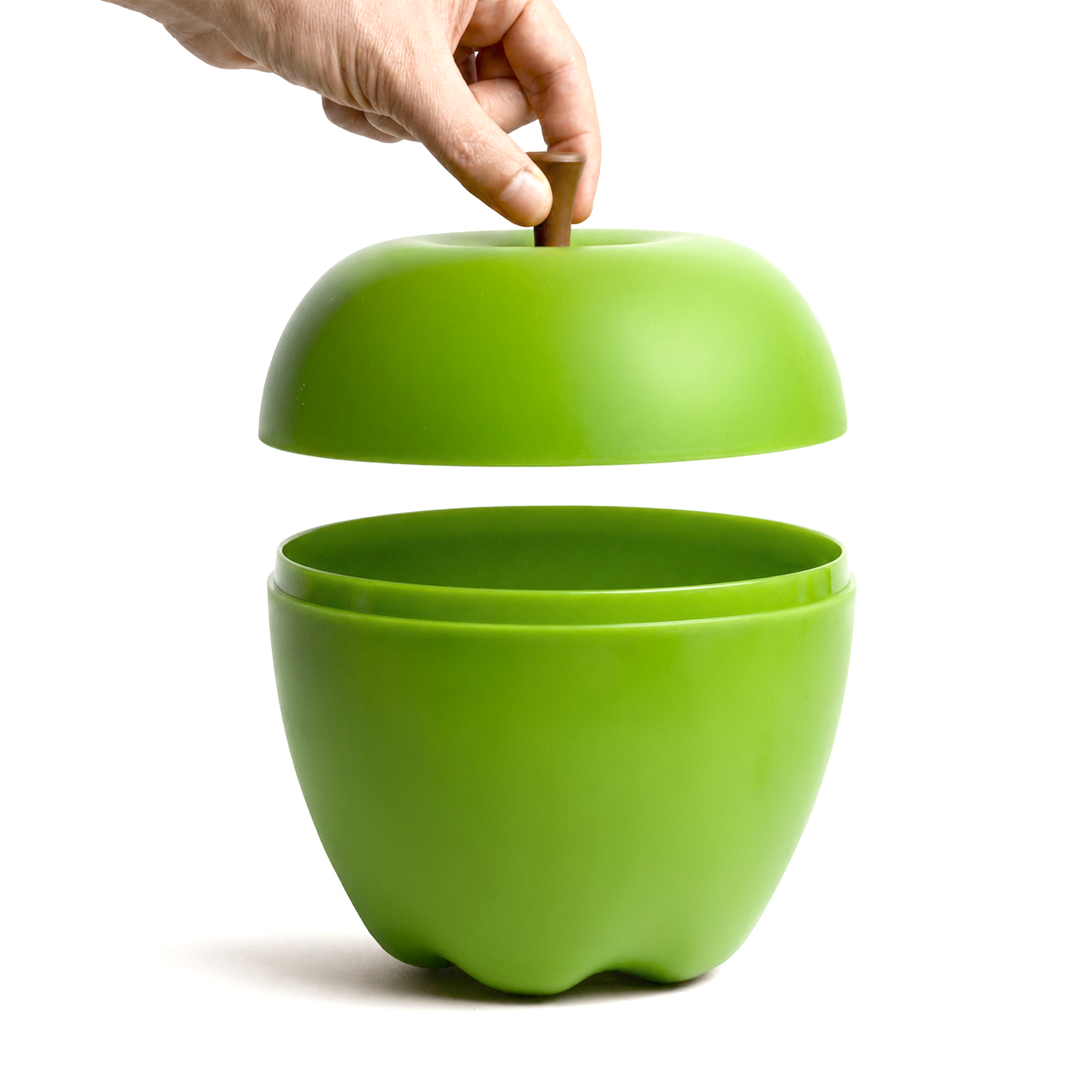 Qualy Mini Happle Container - Green