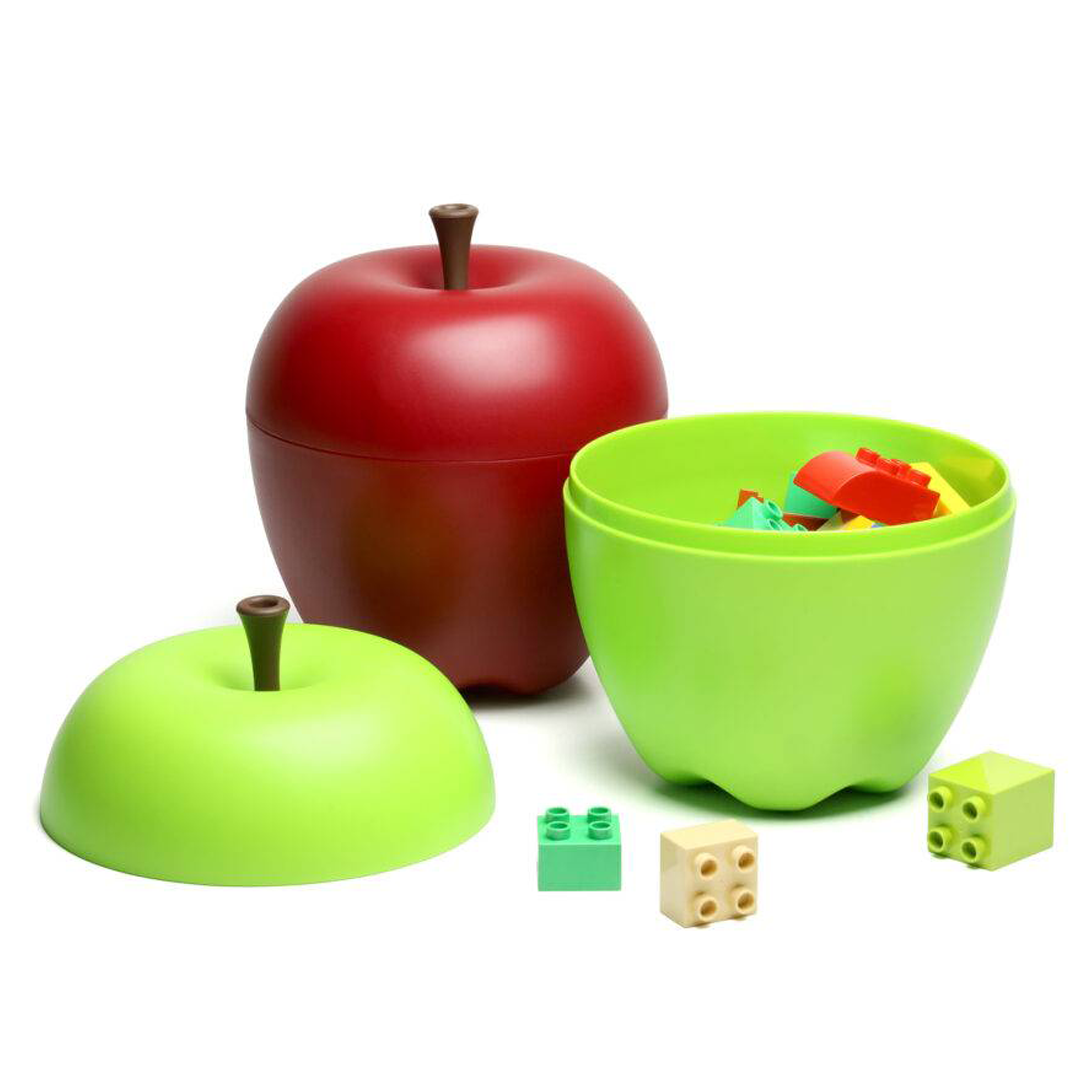 Qualy Mini Happle Container - Red