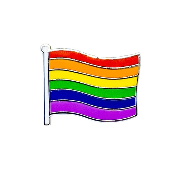 Red Parka Rainbow Pride Pin - AGWA Design Store