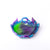 Kate Rohde Fishtail Bowl -Purple/Green/Blue