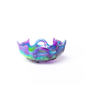 Kate Rohde Fishtail Bowl -Purple/Green/Blue