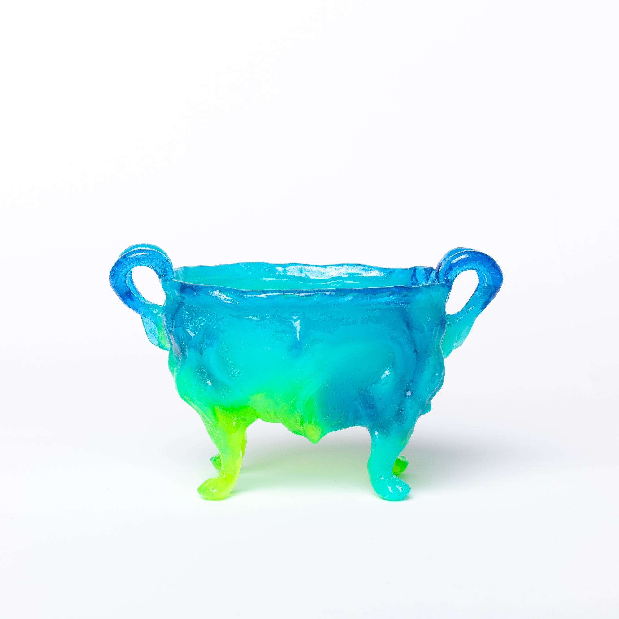 Kate Rohde Medium Paw Bowl - Blue/Green