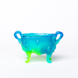 Kate Rohde Medium Paw Bowl - Blue/Green