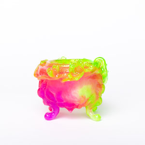 Kate Rohde Small Paw Bowl - Rainbow/Pink Lip